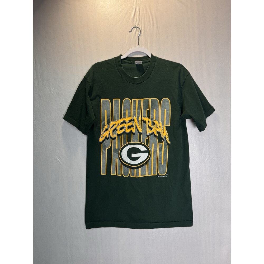 Vintage 90s Green Bay Packers Graphic Tee 1995 NFL Logo Shirt USA Football Sz L